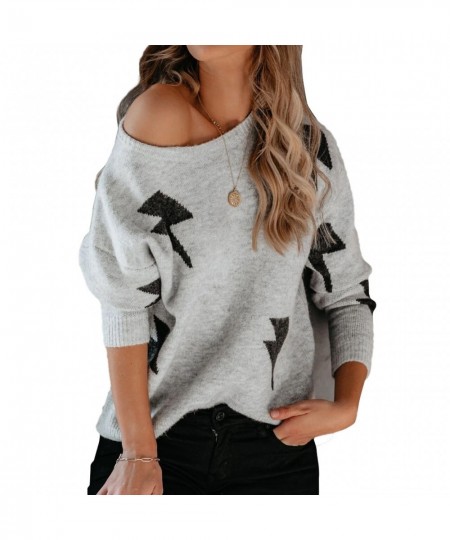 2023 Spring New Knitwear Women's Printed Round Neck Sweater Women $43.73 - Tops & Tees