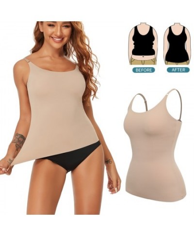 Summer Seamless Shapewear Tops Women Tummy Control Smooth Body Shaper Camisole Nude Black Tank Top Slim Belly Compression Ves...