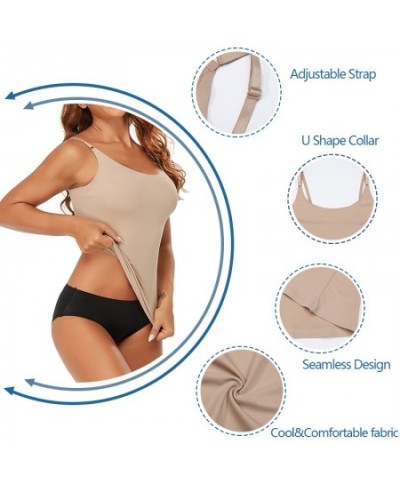 Summer Seamless Shapewear Tops Women Tummy Control Smooth Body Shaper Camisole Nude Black Tank Top Slim Belly Compression Ves...