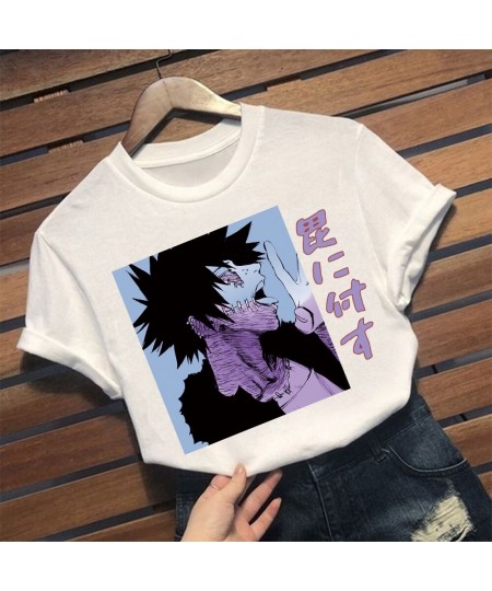 Women Anime Shirt My Hero Academia Printed Dabi Sad Boy O-Neck Short Sleeve T-shirt Summer Harajuku Femme tops clothing $18.6...