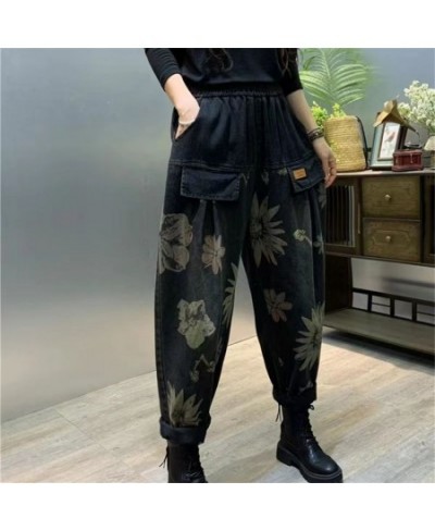 Summer Ice Silk Jeans Women Soft High Waist Wide Leg Pants Femme Thin Loose Casual Ankle Length Cool Denim Pants Mujer $46.06...