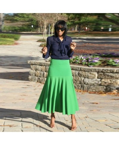 Green Mermaid Skirts Saia Mujer Faldas Summer Girls Casual Office Lady Long Skirt Birthday Party Wedding Guest Skirt 2023 $78...