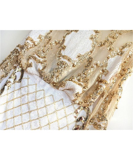 2 Pcs Set Women Sparkling Sequin Gold Crop Tops Flower Shirt Shiny Transparent Gauze With Mini Short Skirt Night Club Party 2...