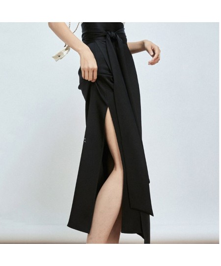 2023 New Women Fashion Summer Skirts Triacetate Double-sided Full-arch One-piece Binding Beautiful Long Satin Skirts High Wai...