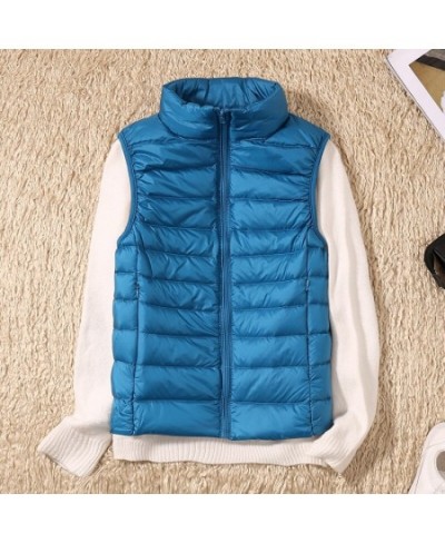 New Causal Women White Duck Down Vest Ultra Light Vest Jacket Winter Weightless Sleeveless Coat Winter Warm Waistcoat $33.87 ...