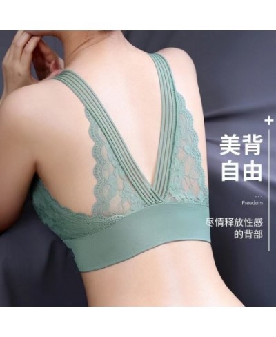 Large Size Lace Beautiful Back Tube Top Sexy Anti-Fading Big Breasts Show Small Maintenance Type Seamless Underwear For Women...