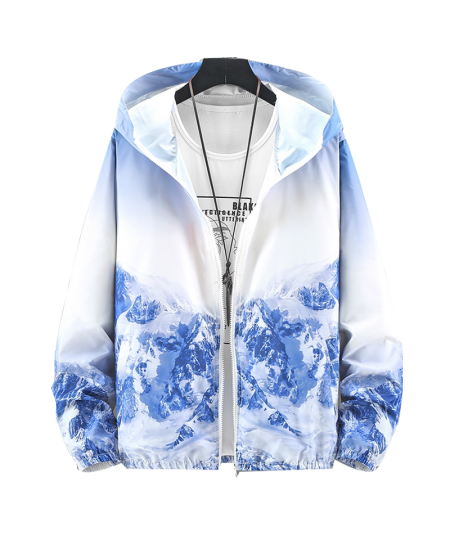 Windbreaker Women Basic Jackets Coats 2023 Summer Fashion Print Women's Hooded Jackets Zipper Thin Lightweight Jackets Famale...