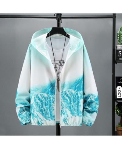 Windbreaker Women Basic Jackets Coats 2023 Summer Fashion Print Women's Hooded Jackets Zipper Thin Lightweight Jackets Famale...