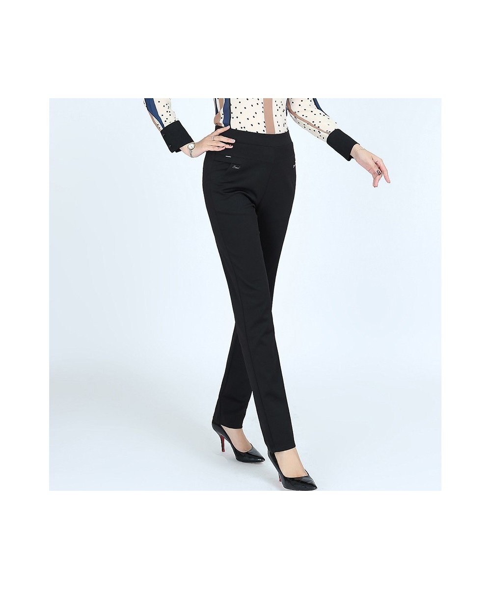 S-6XLNew autumn winter Plus Size Women's Pants Fashion Solid color Skinny high waist elastic Trousers Fit Lady Pencil Pants $...