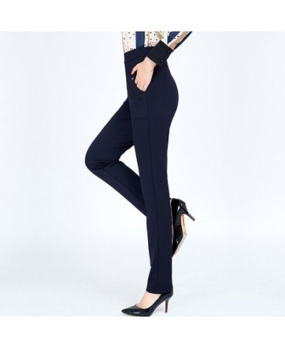 S-6XLNew autumn winter Plus Size Women's Pants Fashion Solid color Skinny high waist elastic Trousers Fit Lady Pencil Pants $...