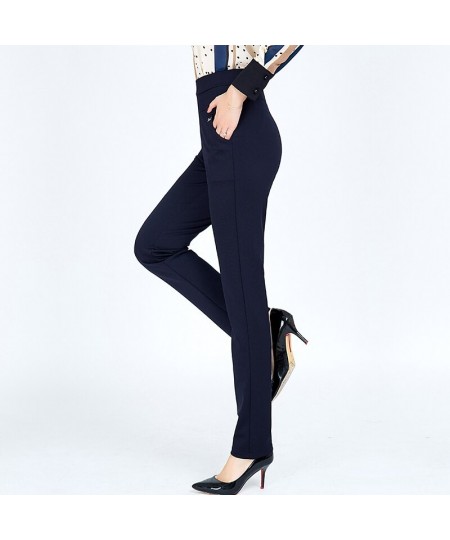 S-6XLNew autumn winter Plus Size Women's Pants Fashion Solid color Skinny high waist elastic Trousers Fit Lady Pencil Pants $...