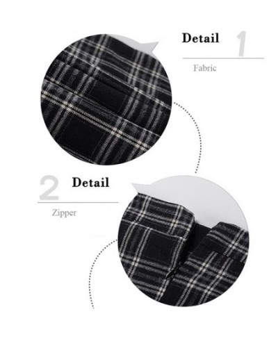 Women Retro Plaid Summer Mini Skirt A-line High Waist Fashion Girls Female Stylish Fit $26.01 - Skirts