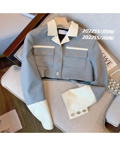 Gray Small Suit For Women 2022 New Korean Slim Skirt Two-piece Set Age Reduction Trend Jk Uniform Club Outfits Short Jacket $...