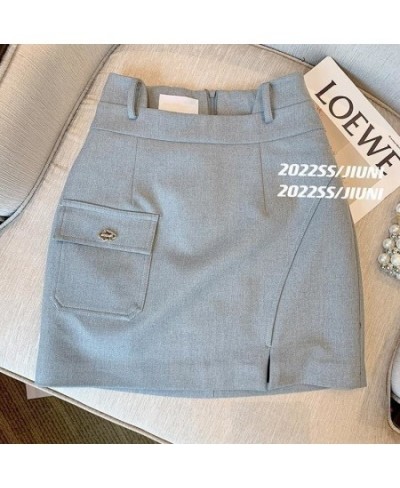 Gray Small Suit For Women 2022 New Korean Slim Skirt Two-piece Set Age Reduction Trend Jk Uniform Club Outfits Short Jacket $...