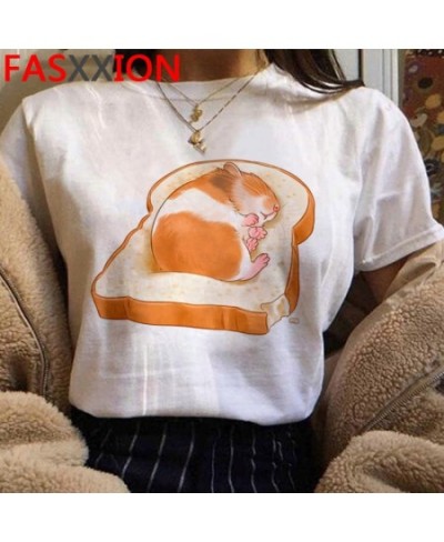 Kawaii Hamster Funny Cartoon T Shirt Women Summer Casual Cute Anime T-shirt Graphic Streetwear Tshirt Harajuku Top Tees Femal...