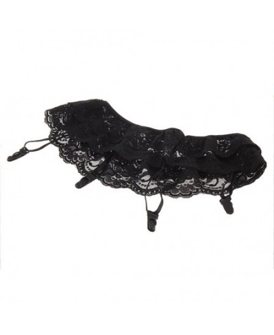 New New Summer Style Black Sexy Lady 1pcs 2 Layer Floral Lace Garter Belt Suspender Lingerie Skirt Stocking $9.68 - Underwear