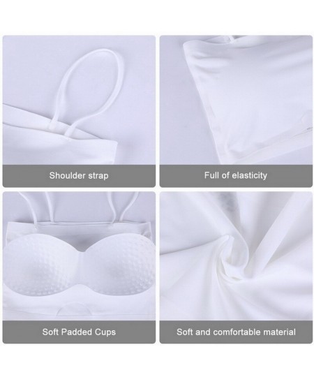 Summer Ice Silk Crop Top Women Sexy Bras For Women Tank Top Y2k Seamless Lingerie Push Up Bra Fashion Word Sling Bralette $14...