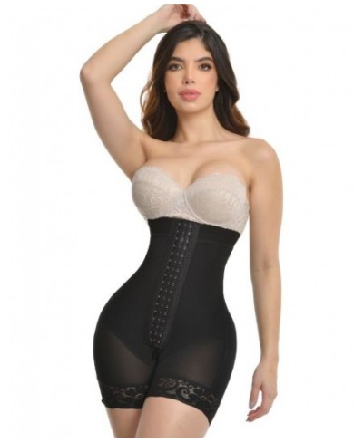 Slimming Fajas Lace Butt Lifter Shapewear Super High Waisted Push Up Short With 3 Rows Of Snaps And Enhancement Bootylicious ...