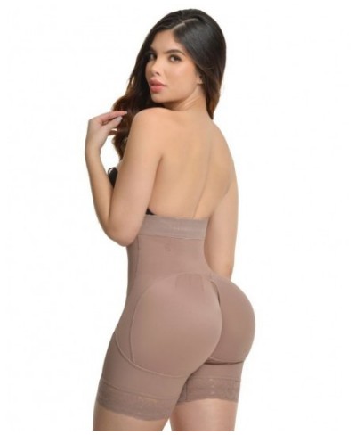 Slimming Fajas Lace Butt Lifter Shapewear Super High Waisted Push Up Short With 3 Rows Of Snaps And Enhancement Bootylicious ...