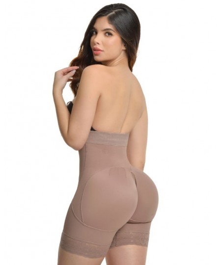 Slimming Fajas Lace Butt Lifter Shapewear Super High Waisted Push Up Short With 3 Rows Of Snaps And Enhancement Bootylicious ...