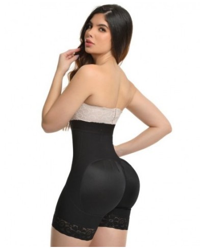 Slimming Fajas Lace Butt Lifter Shapewear Super High Waisted Push Up Short With 3 Rows Of Snaps And Enhancement Bootylicious ...