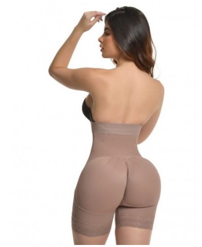 Slimming Fajas Lace Butt Lifter Shapewear Super High Waisted Push Up Short With 3 Rows Of Snaps And Enhancement Bootylicious ...