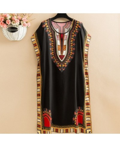 Mid-Length Ethnic Style Nightdress Beach Sleeveless Summer Nightgowns Women Sleepwear Nightshirt Loose Mother Dress $24.76 - ...