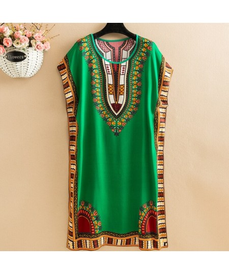 Mid-Length Ethnic Style Nightdress Beach Sleeveless Summer Nightgowns Women Sleepwear Nightshirt Loose Mother Dress $24.76 - ...