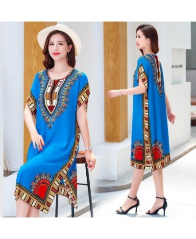 Mid-Length Ethnic Style Nightdress Beach Sleeveless Summer Nightgowns Women Sleepwear Nightshirt Loose Mother Dress $24.76 - ...