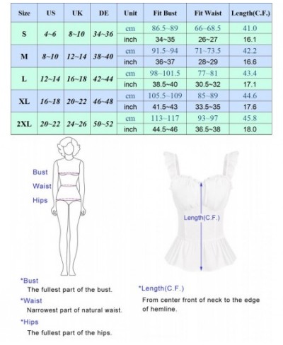 Women Renaissance Peplum Hem Tops Sleeveless Sweetheart Neck Tops Frill Smock Waist Shirred Blouse Ladies Summer Clothes $38....