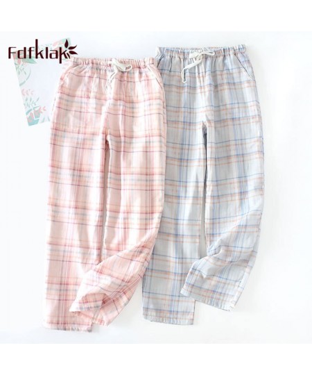 Couple's pajamas pant casual cotton home pants lounge wear sleeping pant women or men nightwear pants female trousers $28.22 ...