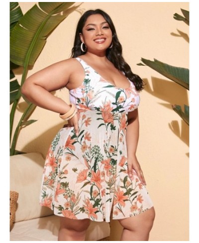 New 2023 Plus Size Digital Print Skirt Split Bikini One-Piece Swimsuit Summer Beach Swimwear Bathing Suit For Women $45.82 - ...