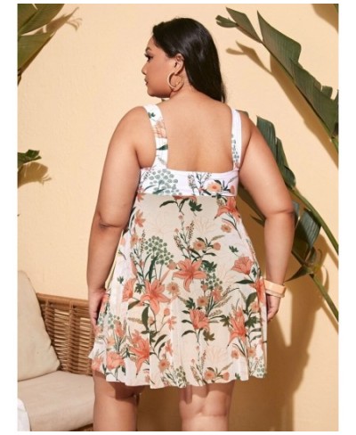 New 2023 Plus Size Digital Print Skirt Split Bikini One-Piece Swimsuit Summer Beach Swimwear Bathing Suit For Women $45.82 - ...