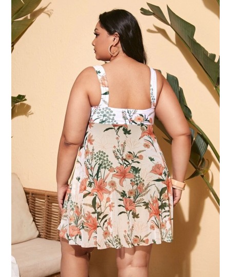 New 2023 Plus Size Digital Print Skirt Split Bikini One-Piece Swimsuit Summer Beach Swimwear Bathing Suit For Women $45.82 - ...