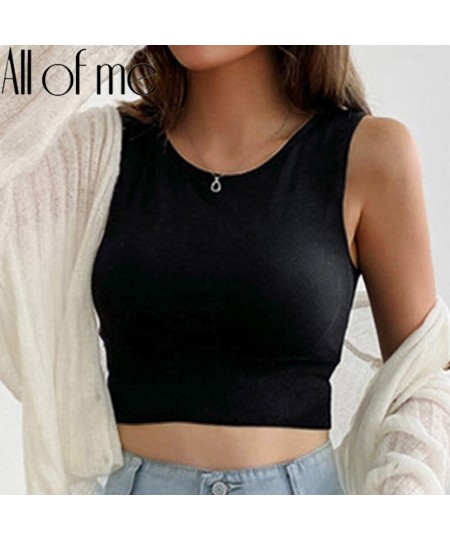 Tank Crop Tops for Girls Female Camisole Fashion Solid Color Lounge Underwear for Women Lingerie Femme Push Up BodyShaper $14...