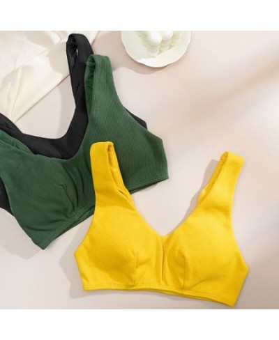 One-piece Women Seamless Bra Ultra Thin Padded Top Bralette Vest Solid Push Up Underwear For Small Chest Female Girls Lingeri...