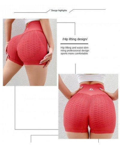 2022 Fashion Three-point Fitness Pants Women's Belly Closing Peach Hip Lifting Elastic Tight Yoga High Waist Running Shorts $...