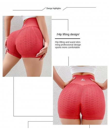 2022 Fashion Three-point Fitness Pants Women's Belly Closing Peach Hip Lifting Elastic Tight Yoga High Waist Running Shorts $...