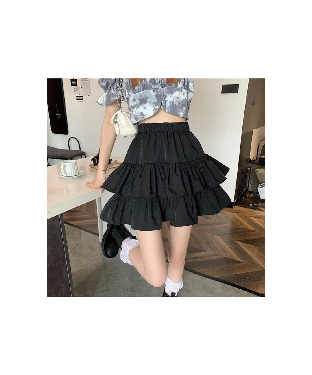 2023 Spring and Autumn Cake Skirt High Waist Slim Fit French Small Fluffy Design Sense A-line Lovely Solid Color Skirt Girl $...