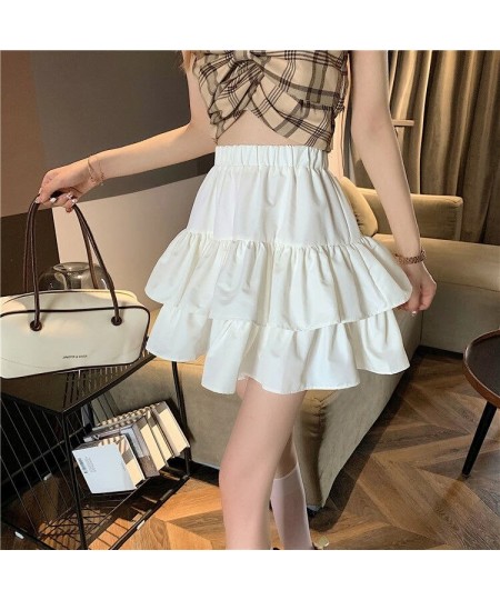 2023 Spring and Autumn Cake Skirt High Waist Slim Fit French Small Fluffy Design Sense A-line Lovely Solid Color Skirt Girl $...