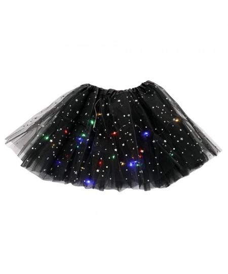 Women Short Tutu Skirt Party Luminous Fairy Costume Carnival Party Gift Festival Christmas Halloween LED Light Up Tulle Skirt...