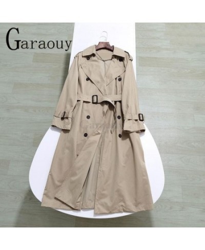 2023 Spring New Women Belt Loose Overknee Double-breasted Classic Trench Coat Windbreaker Jacket Retro Outwear Female $97.47 ...