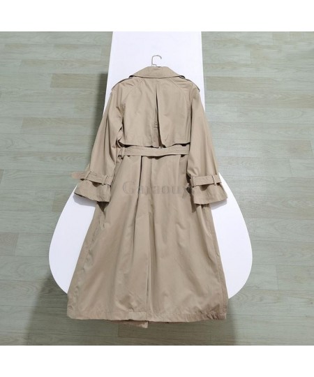 2023 Spring New Women Belt Loose Overknee Double-breasted Classic Trench Coat Windbreaker Jacket Retro Outwear Female $97.47 ...