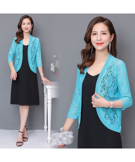 2022 Autumn Summer Sun Protection Clothing Women Lace Cardigan Female Cardigans Women Shawl Coat Ladies Outerwear $21.29 - Sw...