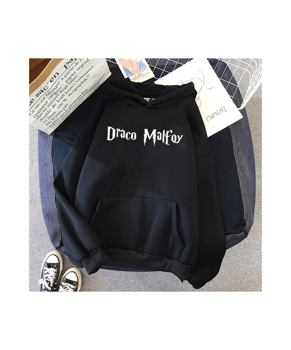 Draco Malfoy Cartonn Hoodie Women Warm Hoodies Streetwear Fashion Sweatshirt Hip Hop letter Harajuku Oversized Casual clothes...