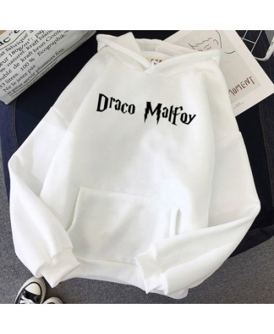 Draco Malfoy Cartonn Hoodie Women Warm Hoodies Streetwear Fashion Sweatshirt Hip Hop letter Harajuku Oversized Casual clothes...