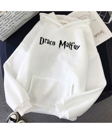 Draco Malfoy Cartonn Hoodie Women Warm Hoodies Streetwear Fashion Sweatshirt Hip Hop letter Harajuku Oversized Casual clothes...