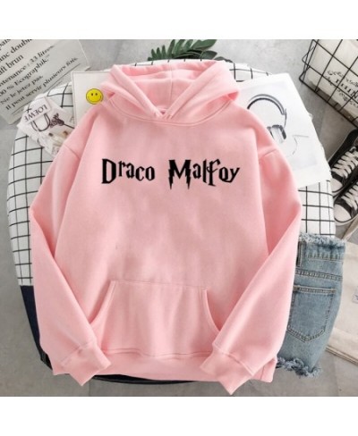 Draco Malfoy Cartonn Hoodie Women Warm Hoodies Streetwear Fashion Sweatshirt Hip Hop letter Harajuku Oversized Casual clothes...