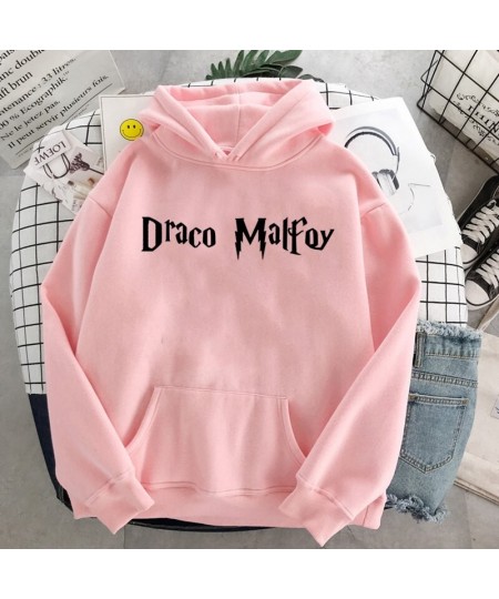 Draco Malfoy Cartonn Hoodie Women Warm Hoodies Streetwear Fashion Sweatshirt Hip Hop letter Harajuku Oversized Casual clothes...