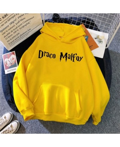 Draco Malfoy Cartonn Hoodie Women Warm Hoodies Streetwear Fashion Sweatshirt Hip Hop letter Harajuku Oversized Casual clothes...